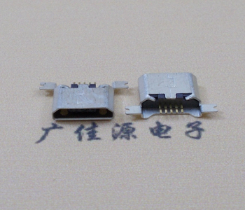 寮步镇MK USB B Type 沉板0.9母座后两脚SMT口不卷边