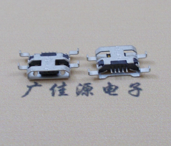 寮步镇MICRO USB 5PIN接口 沉板1.6MM 四脚插板无导位